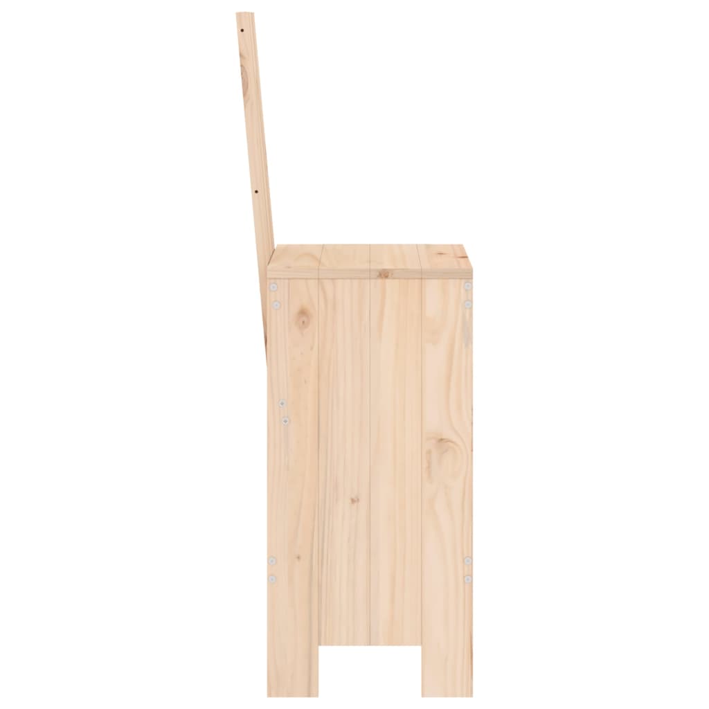 Tabourets de bar 2 pièces 40x42x120 cm bois de pin massif