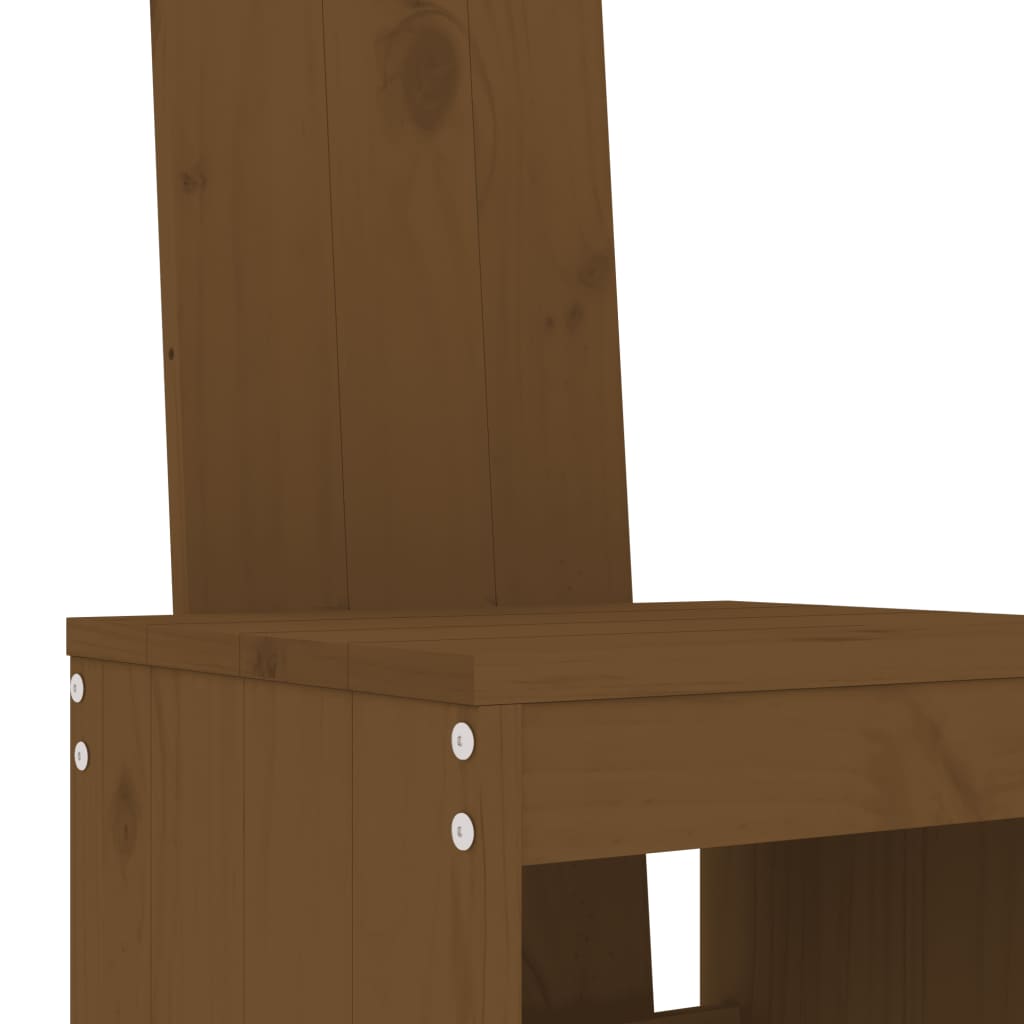 Bar stools 2 pcs. honey brown 40x42x120 cm solid pine wood
