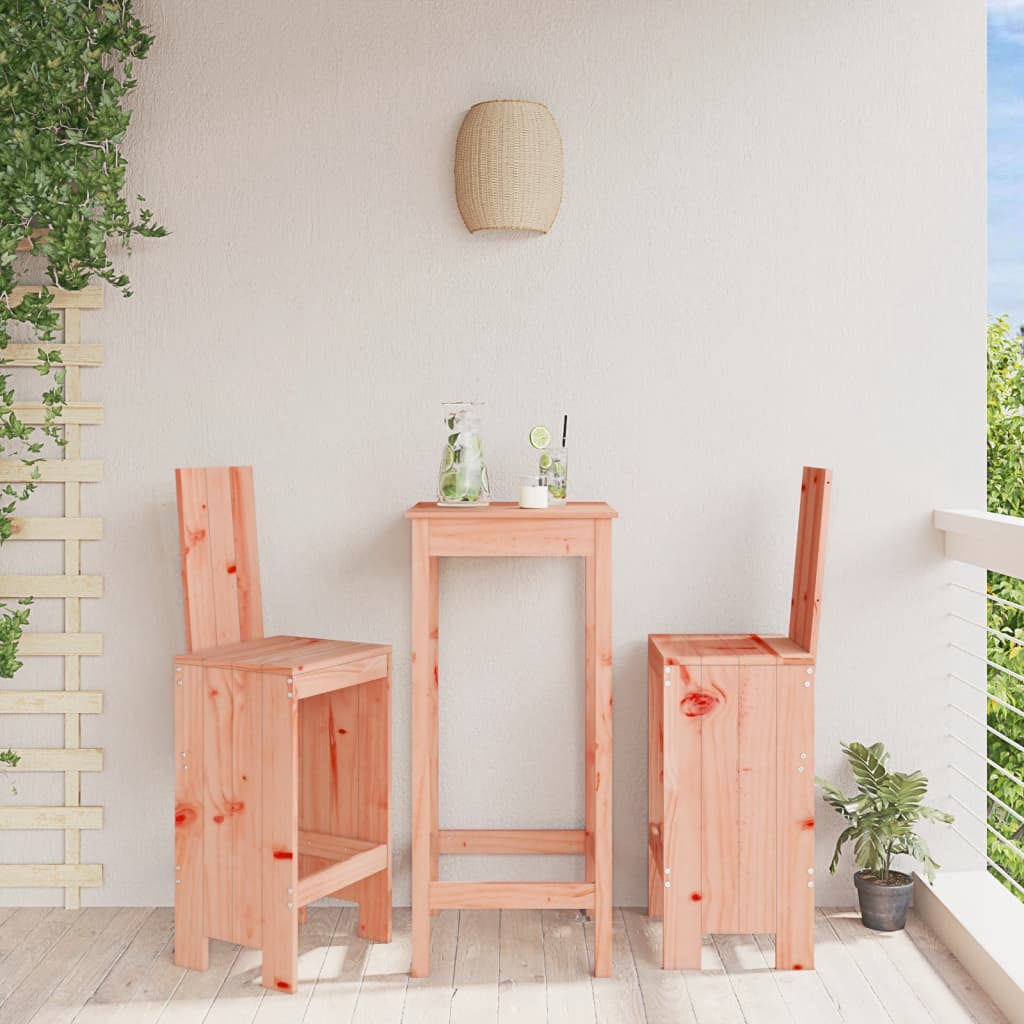 Bar stools 2 pieces 40x42x120 cm solid Douglas fir wood