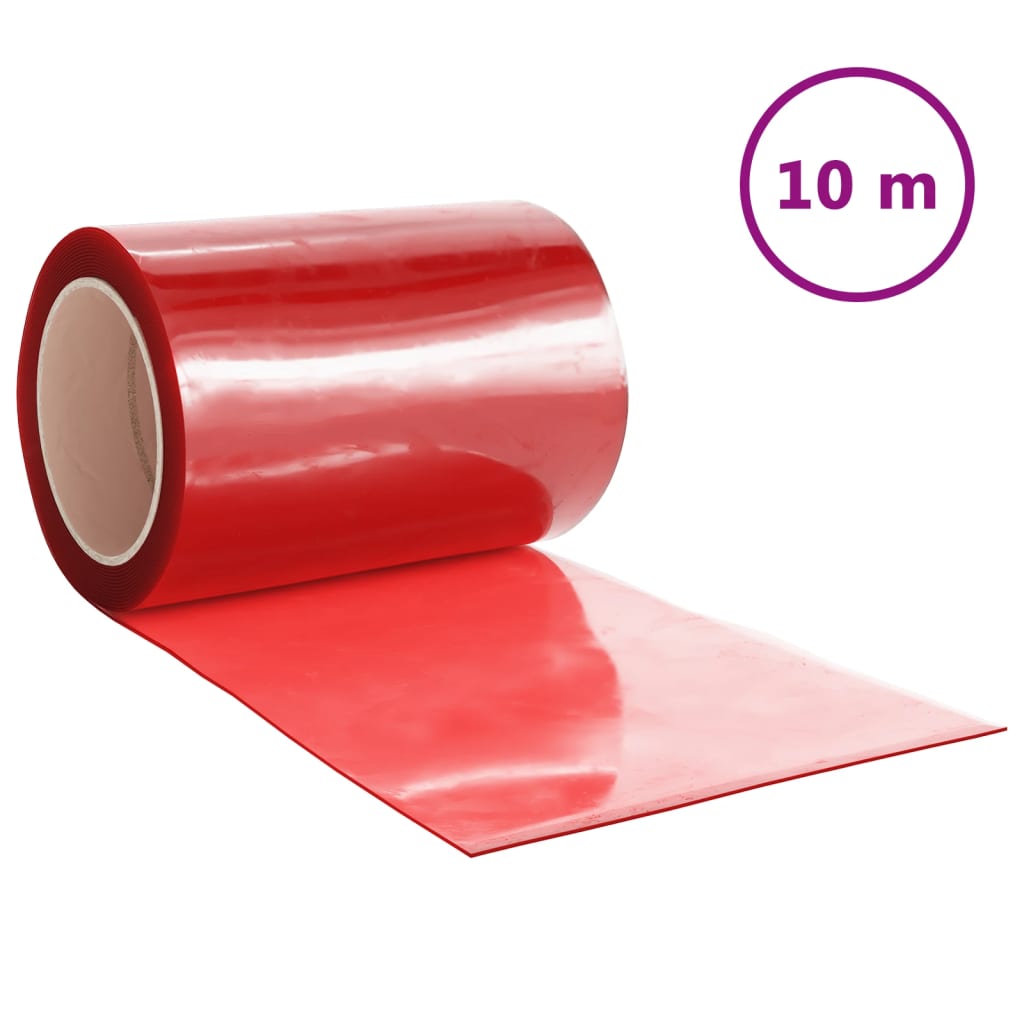 Door curtain red 300x2.6 mm 10 m PVC