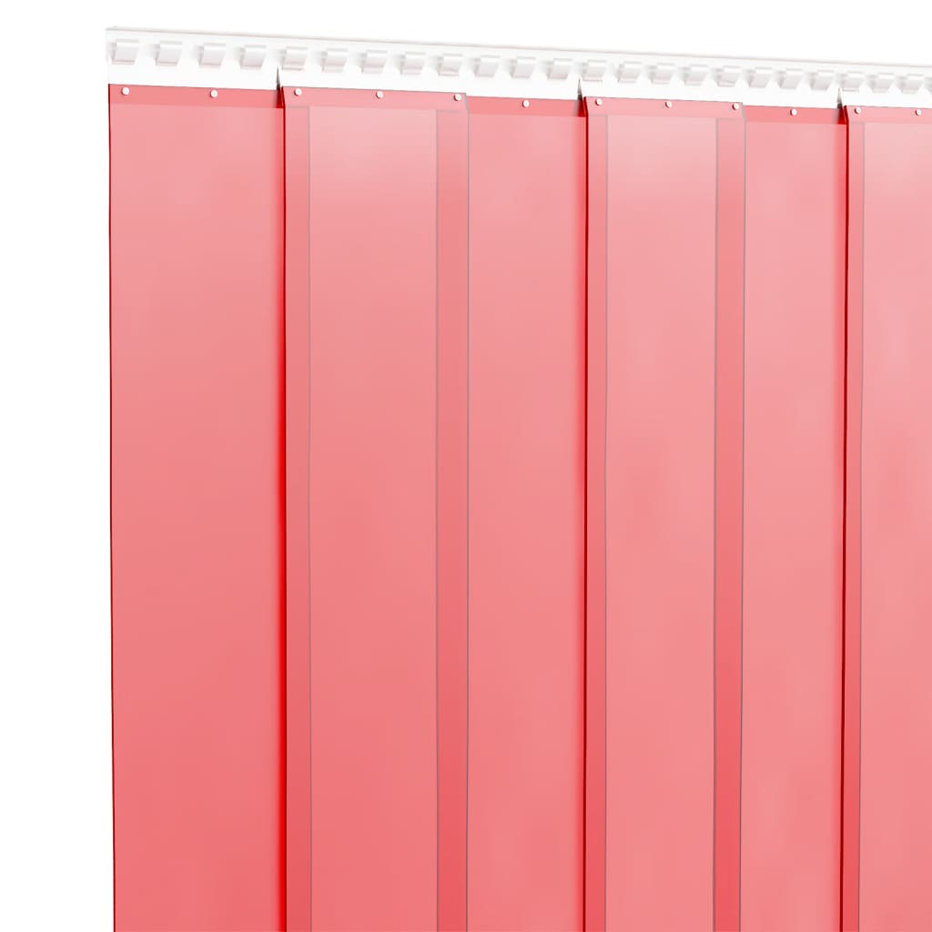 Door curtain red 300x2.6 mm 10 m PVC