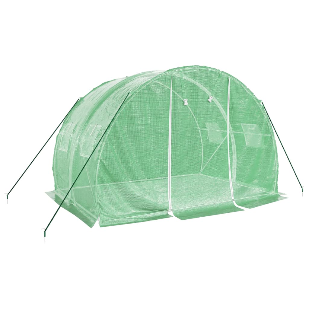 Greenhouse with steel frame Green 6 m² 3x2x2 m