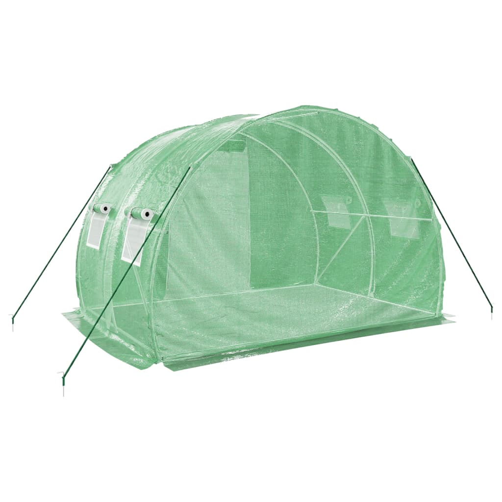 Greenhouse with steel frame Green 6 m² 3x2x2 m