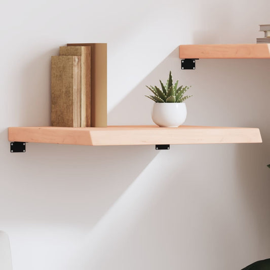 Wall shelf 60x50x(2-6) cm solid oak wood untreated