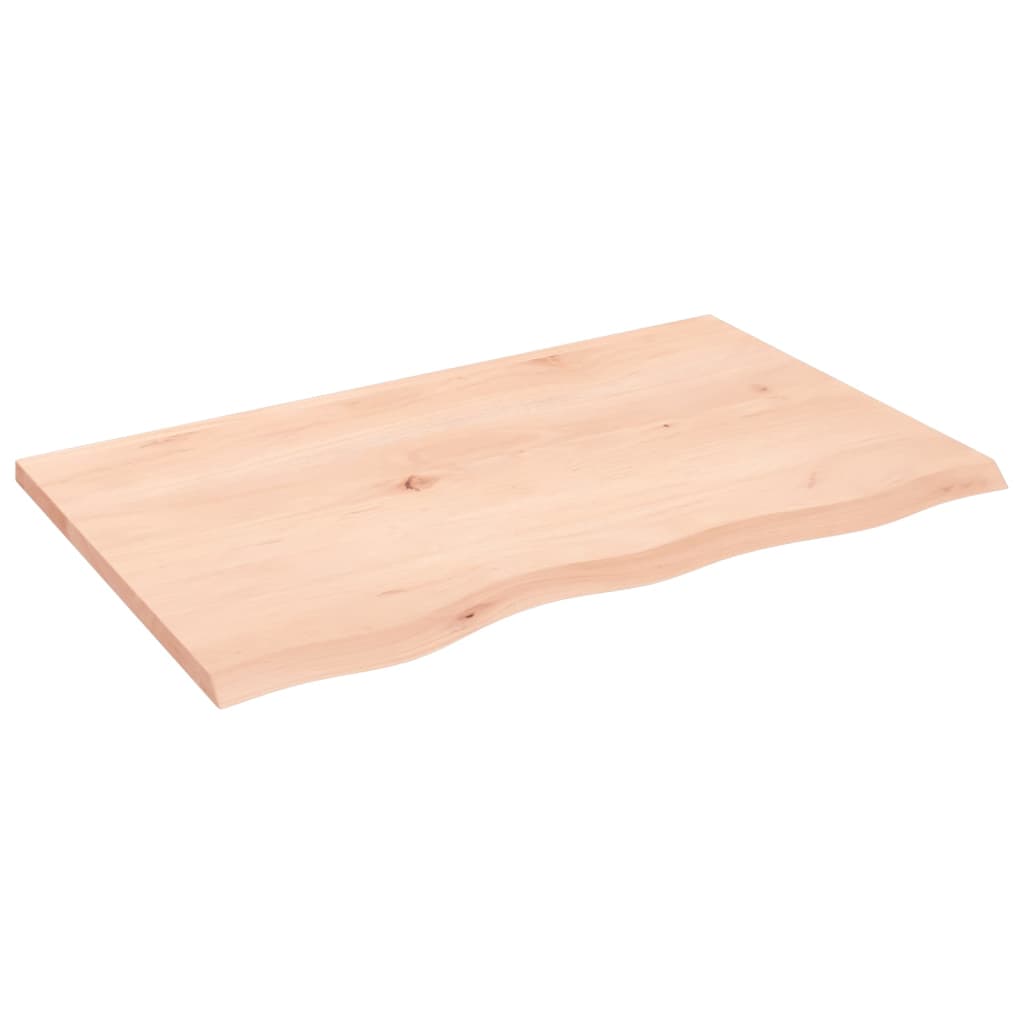 Wall shelf 80x50x2 cm solid oak wood untreated