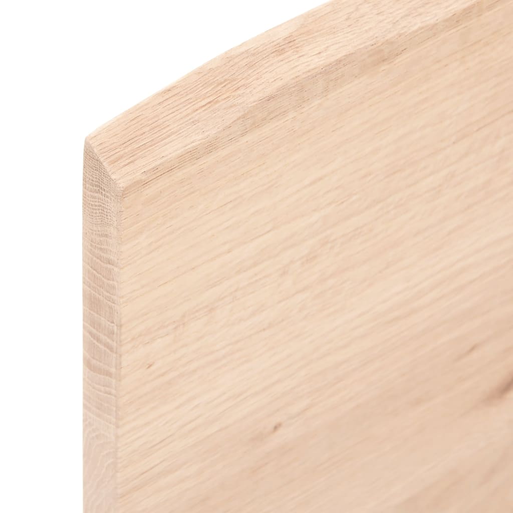 Wall shelf 80x50x2 cm solid oak wood untreated