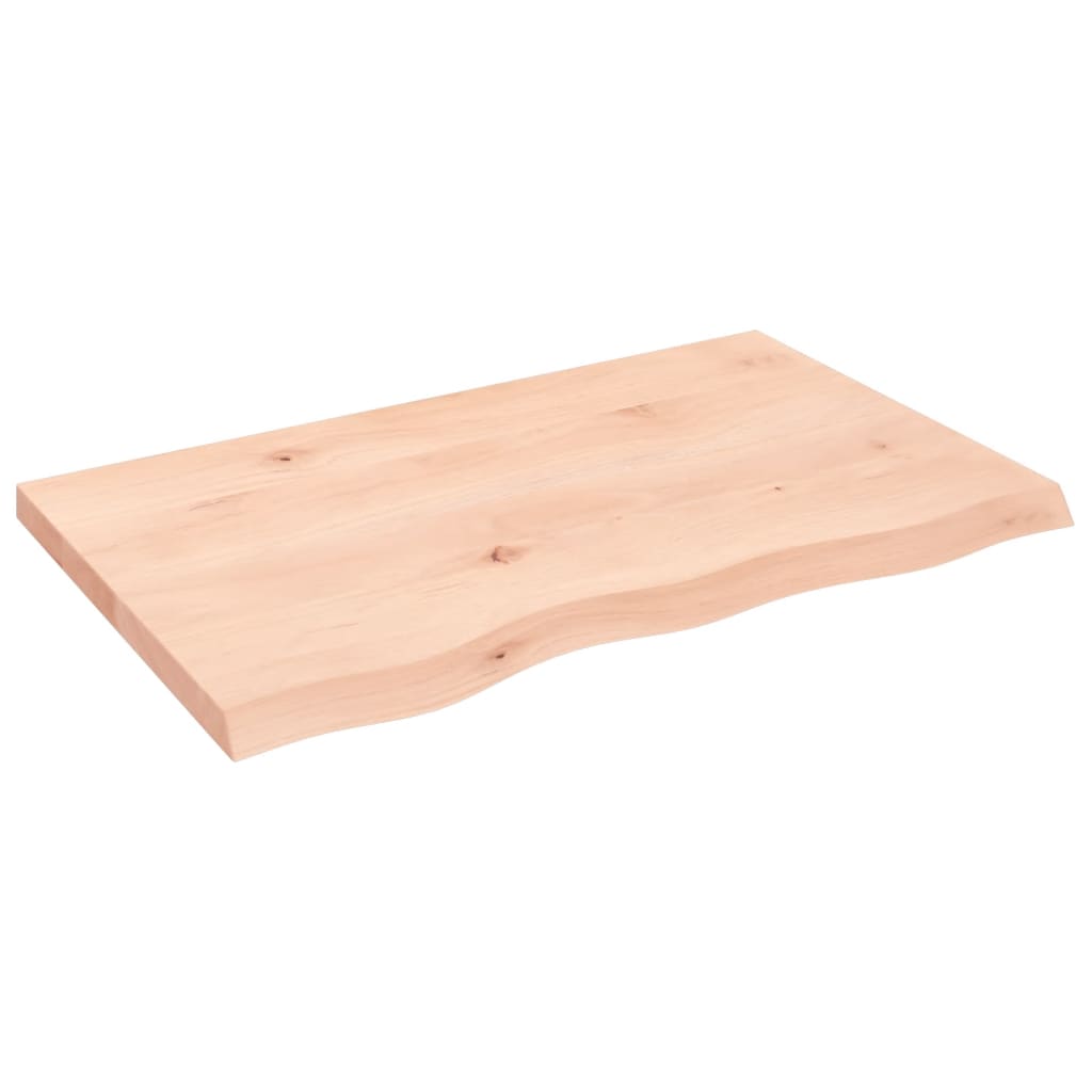 Wall shelf 80x50x(2-4) cm solid oak wood untreated