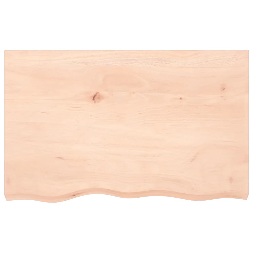 Wall shelf 80x50x(2-4) cm solid oak wood untreated