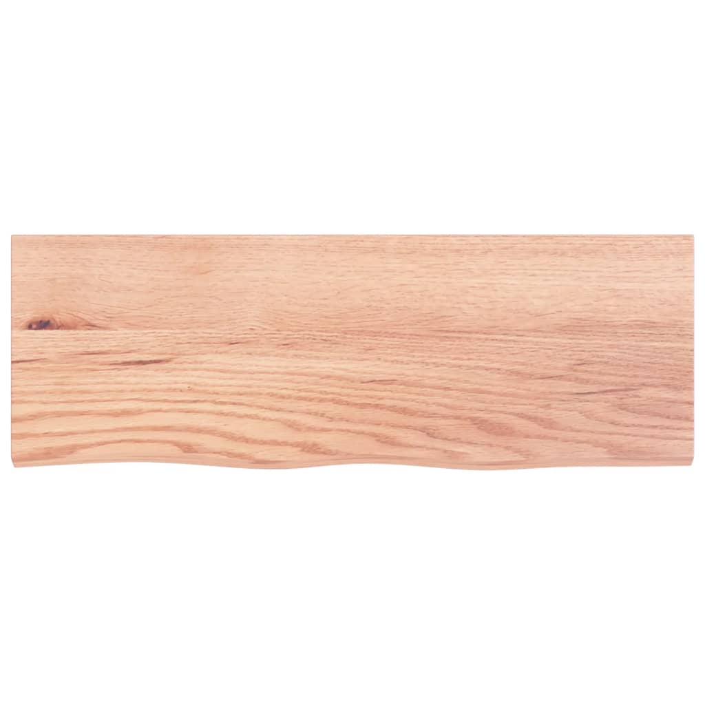 Etagère murale marron clair 80x30x(2-6) cm chêne massif bois traité