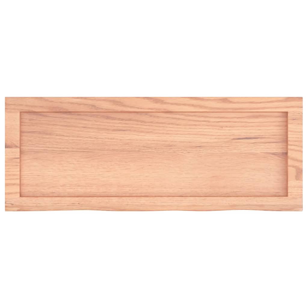 Etagère murale marron clair 80x30x(2-6) cm chêne massif bois traité