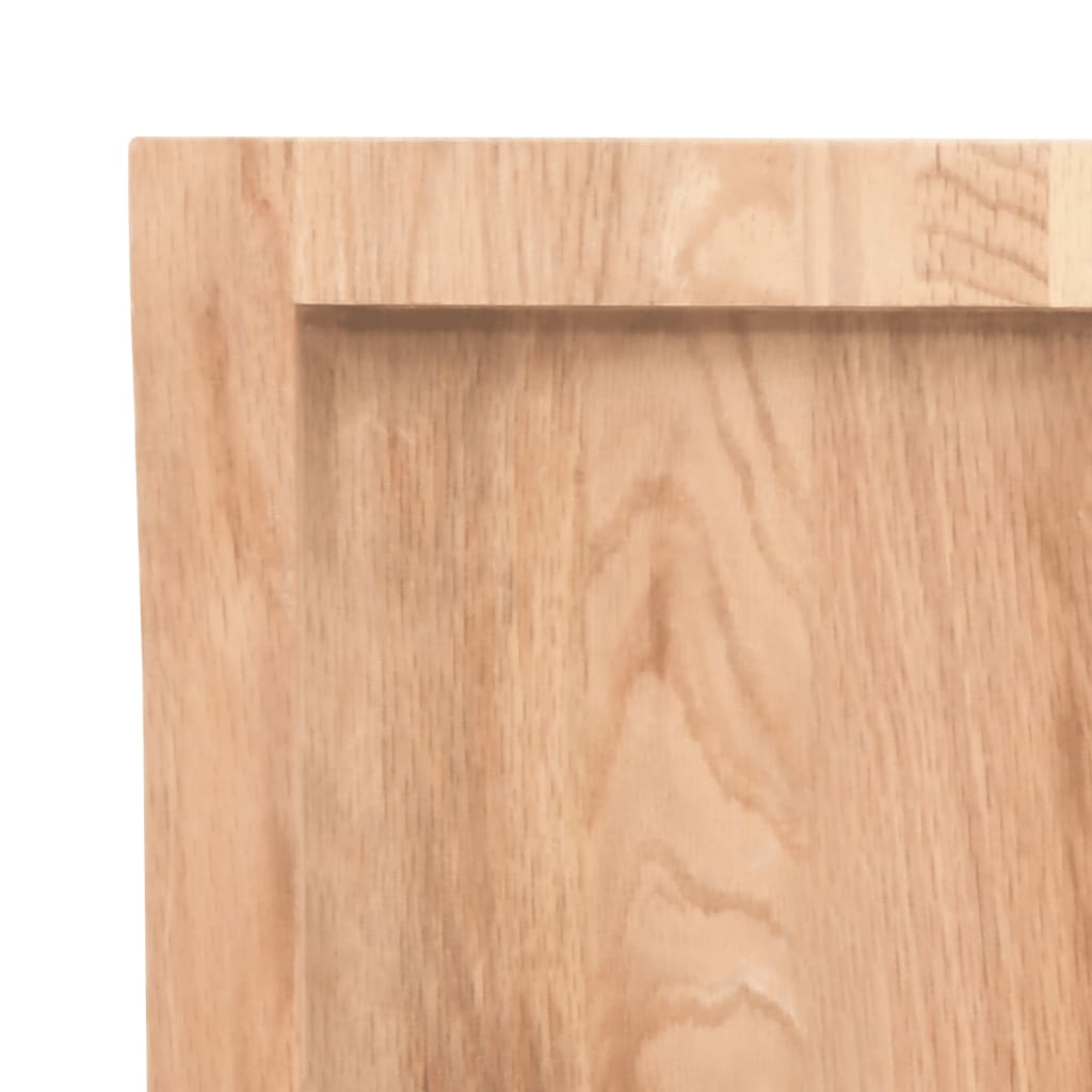 Etagère murale marron clair 100x30x(2-4) cm chêne massif bois traité