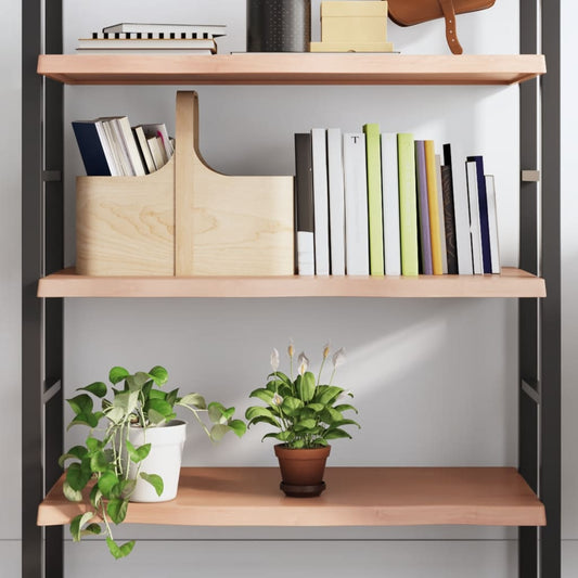 Etagère murale marron clair 100x60x(2-4) cm chêne massif bois traité