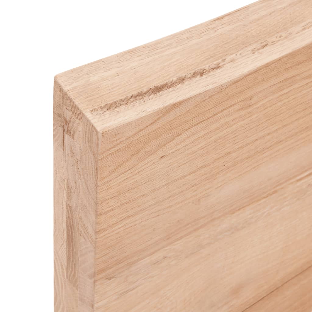 Etagère murale marron clair 100x60x(2-6) cm chêne massif bois traité