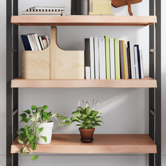 Etagère murale marron clair 100x60x(2-6) cm chêne massif bois traité