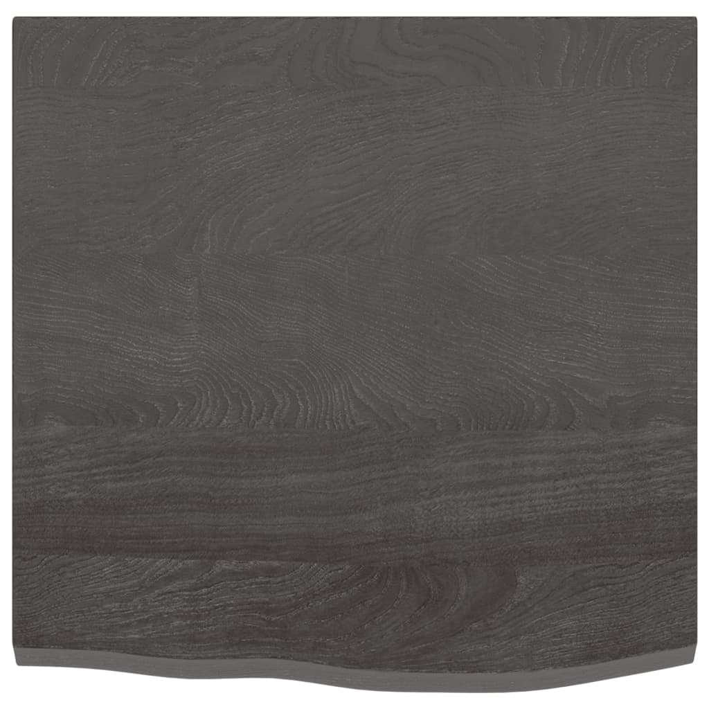 Etagère murale marron foncé 60x60x2 cm chêne massif bois traité