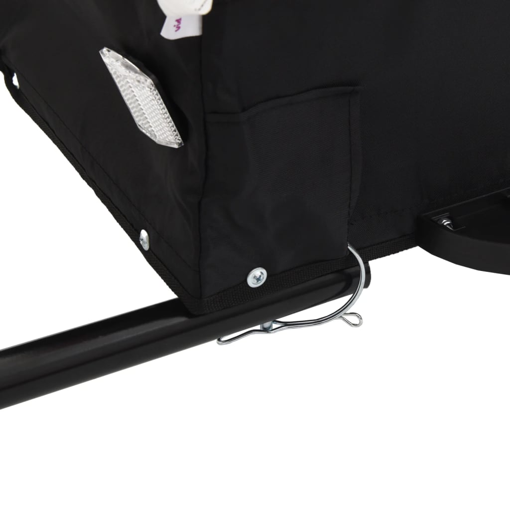 Bicycle trailer black and red 30 kg iron