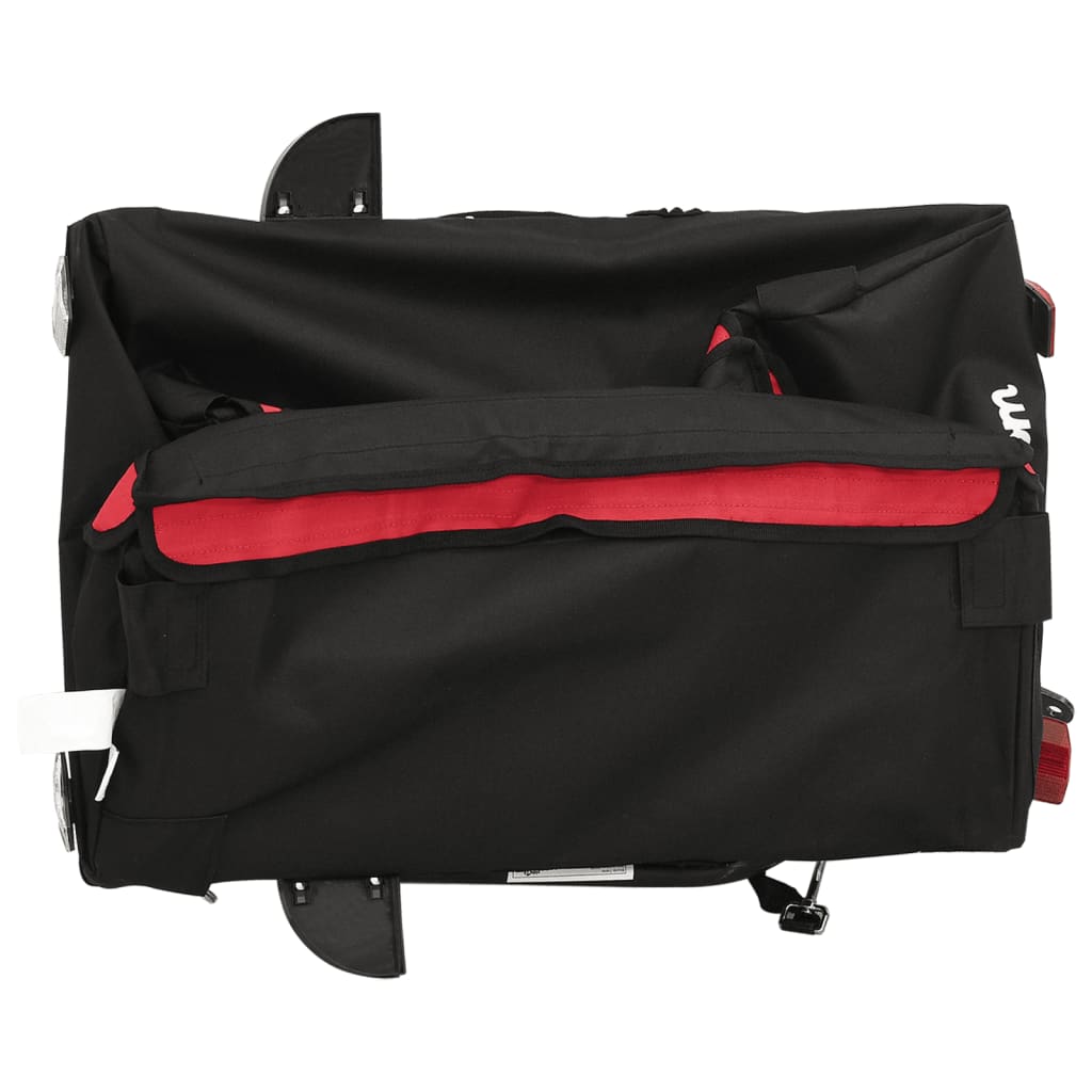 Remorque vélo noir et rouge fer 30 kg