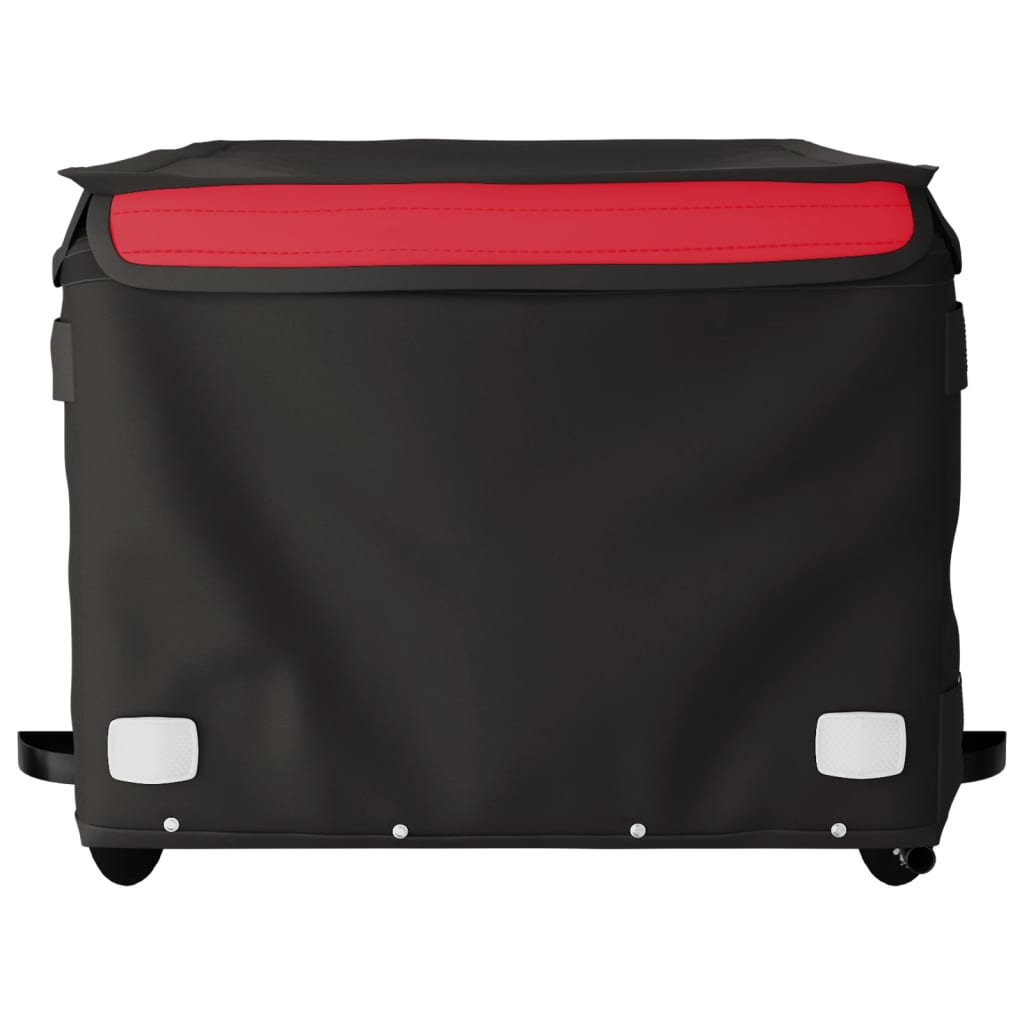 Bicycle trailer black and red 45 kg iron