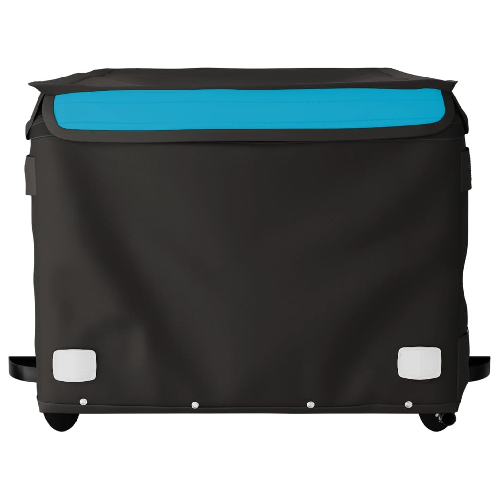 Bicycle trailer black and blue 45 kg iron