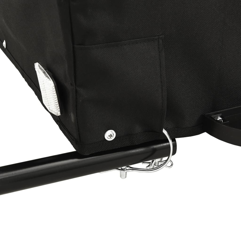 Bicycle trailer black and blue 45 kg iron