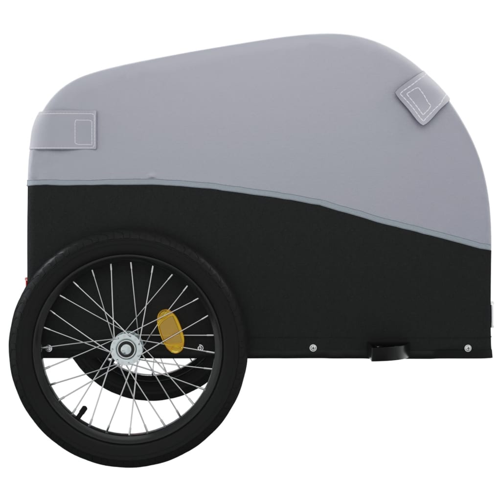 Bicycle trailer black and gray 45 kg iron