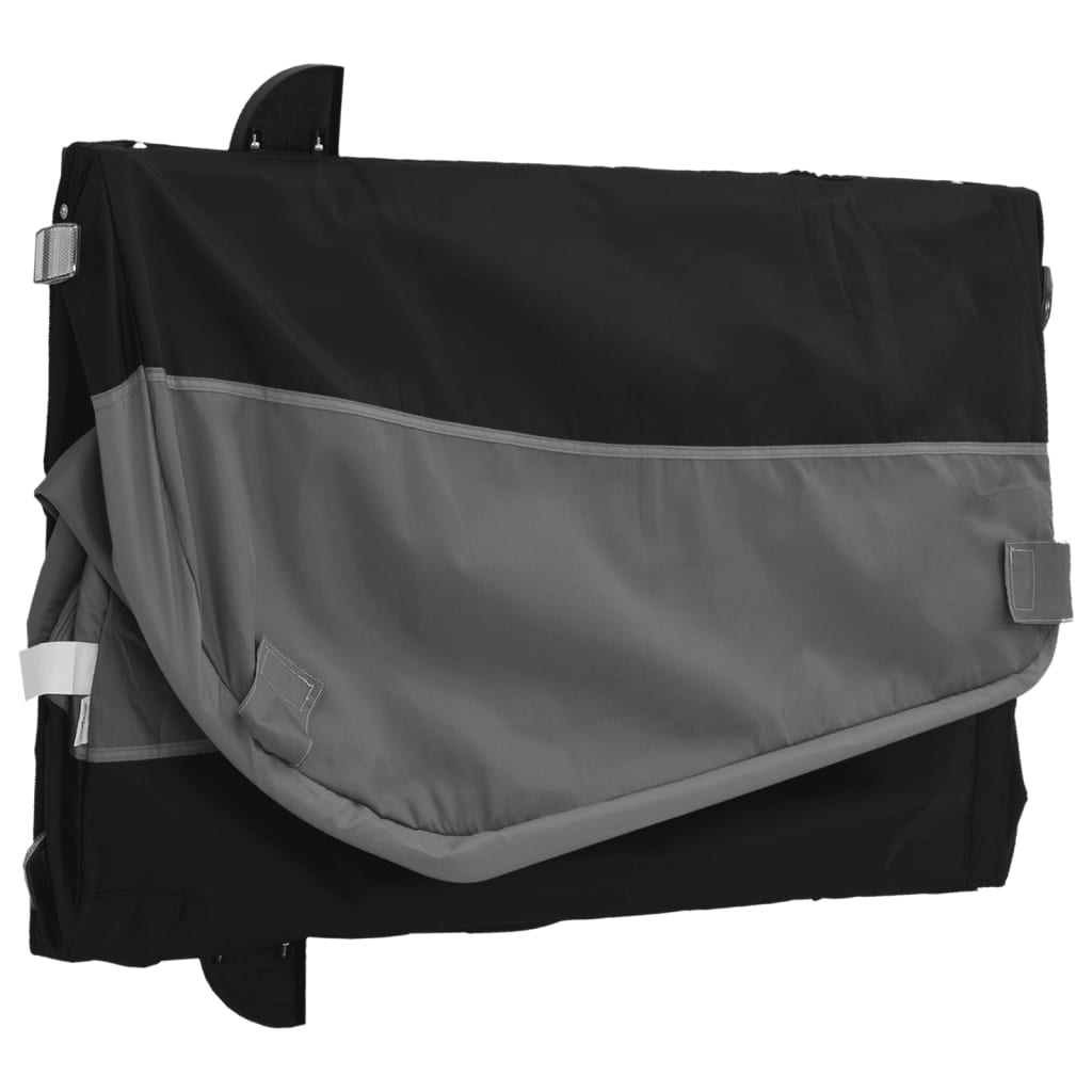 Bicycle trailer black and gray 45 kg iron