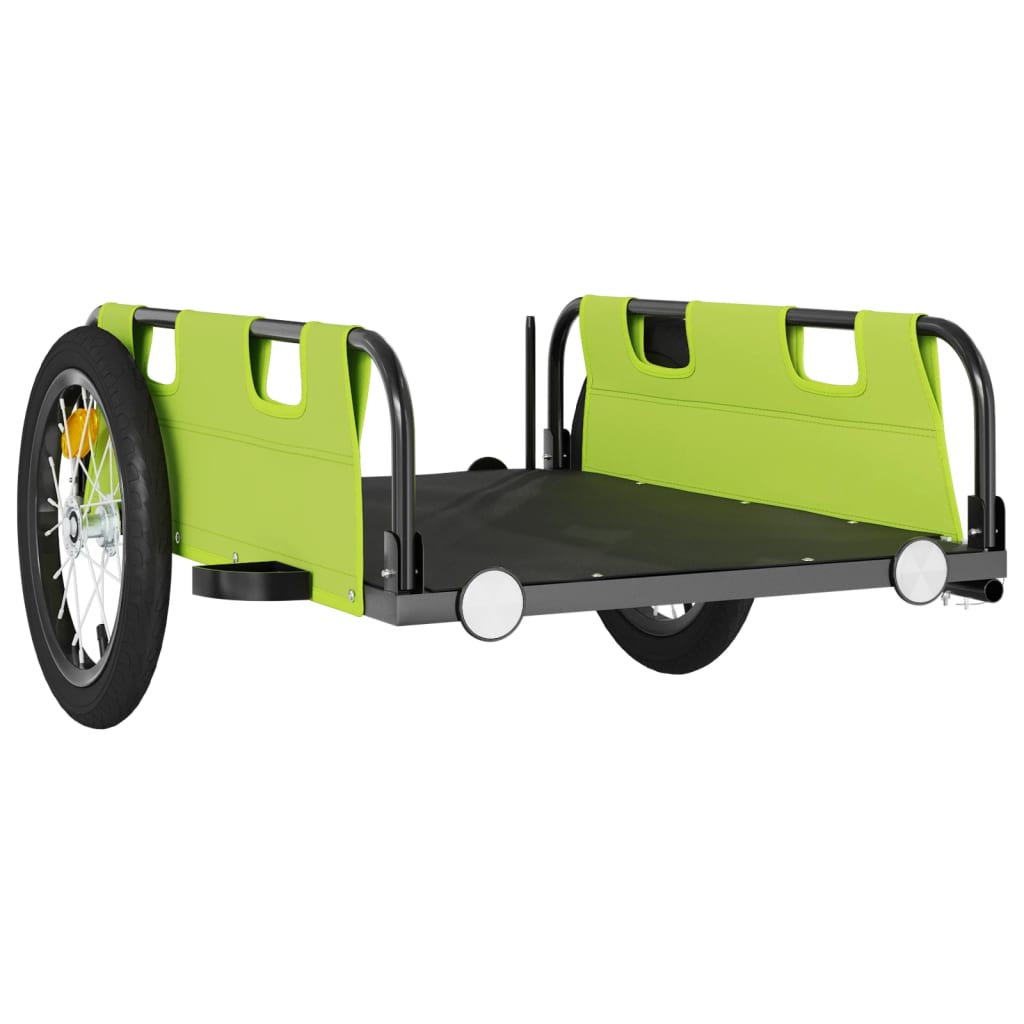 Bicycle trailer green Oxford fabric and iron