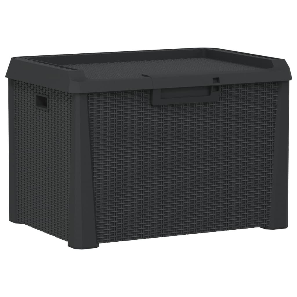 Coffre de jardin anthracite 125 L PP