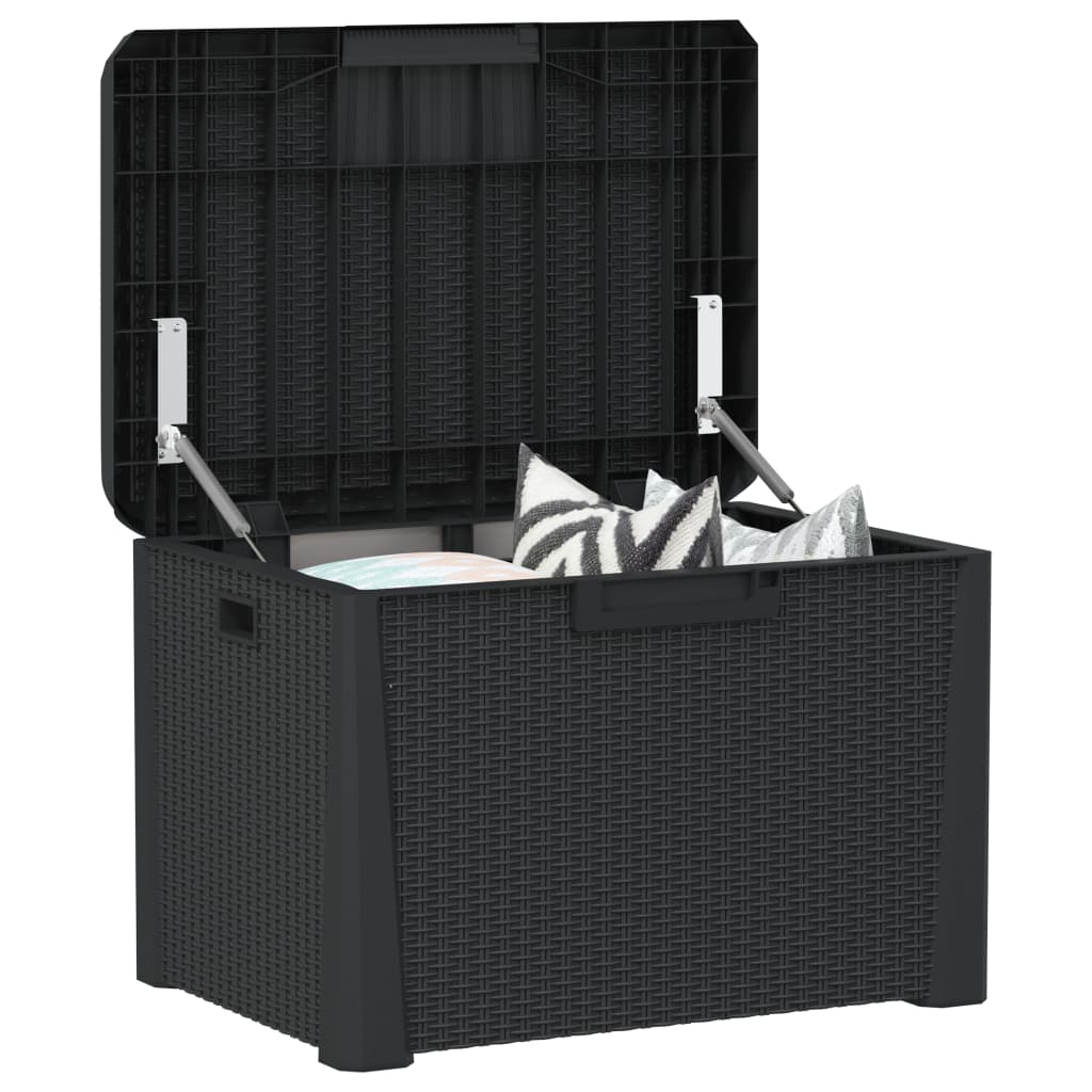 Coffre de jardin anthracite 125 L PP