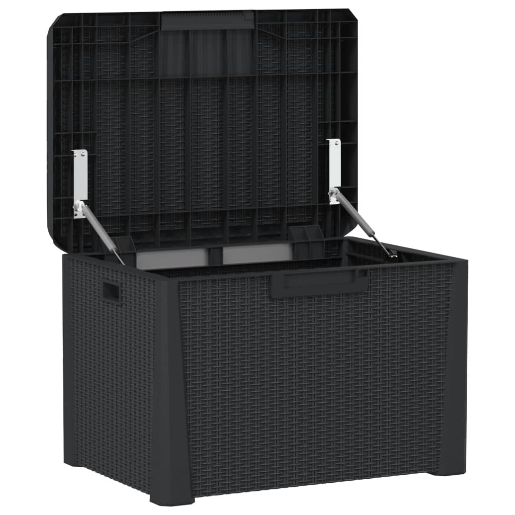 Coffre de jardin anthracite 125 L PP