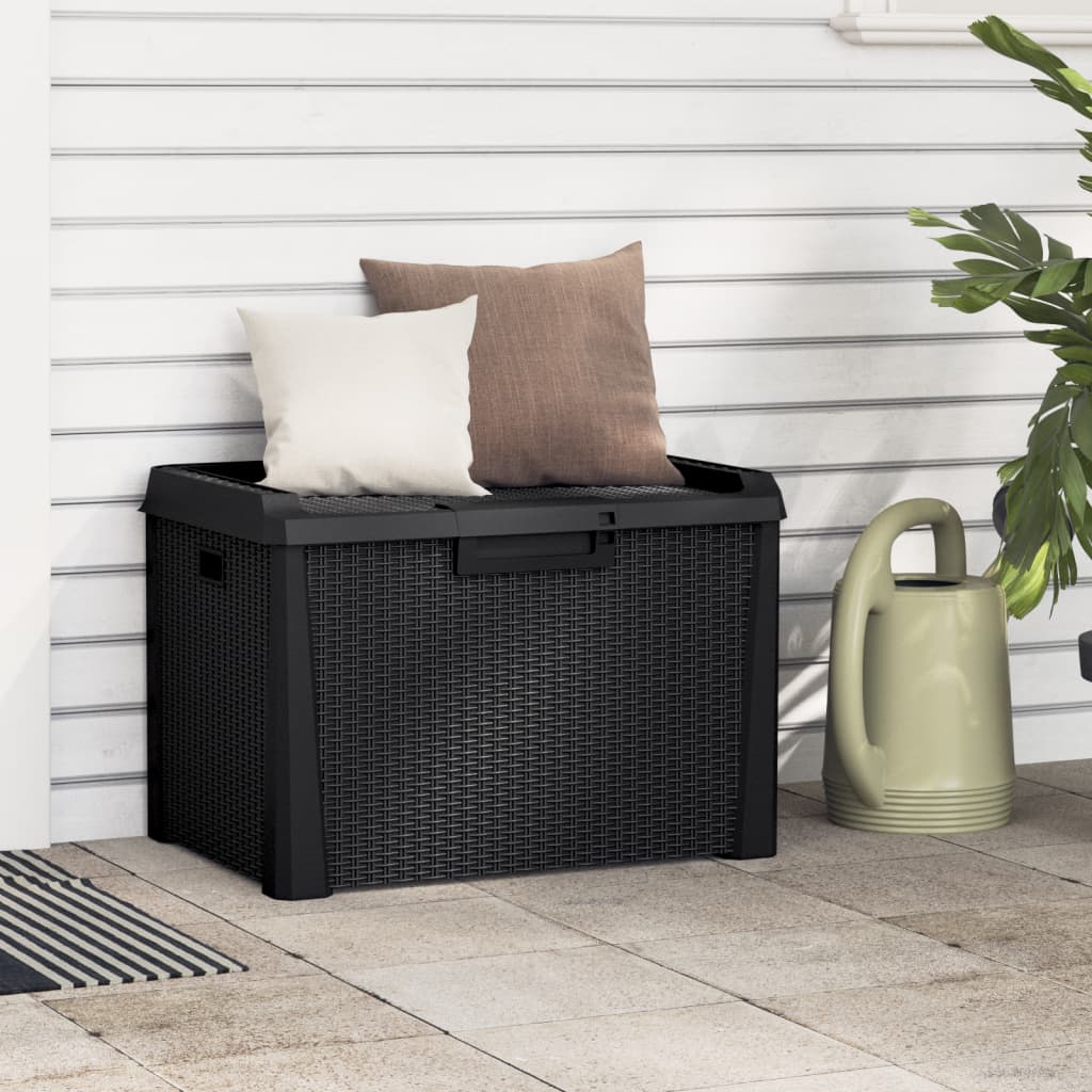 Coffre de jardin anthracite 125 L PP