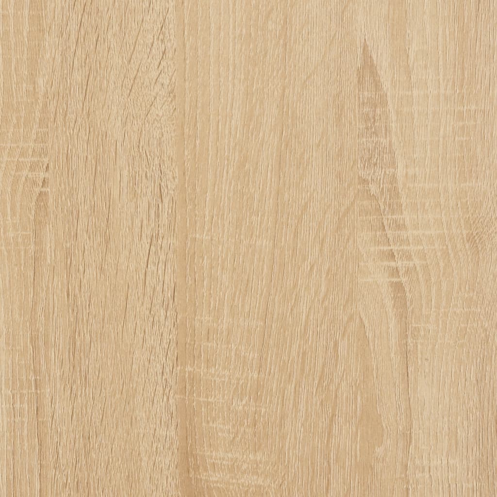 Etagères murales avec barres 2 pcs Chêne Sonoma 40x25x30 cm