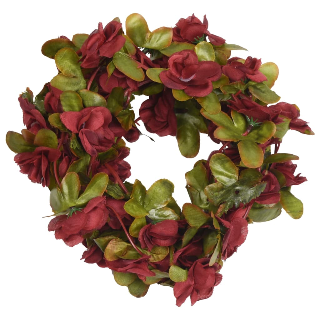 Artificial flower garlands 6 pcs. Wine red 250 cm