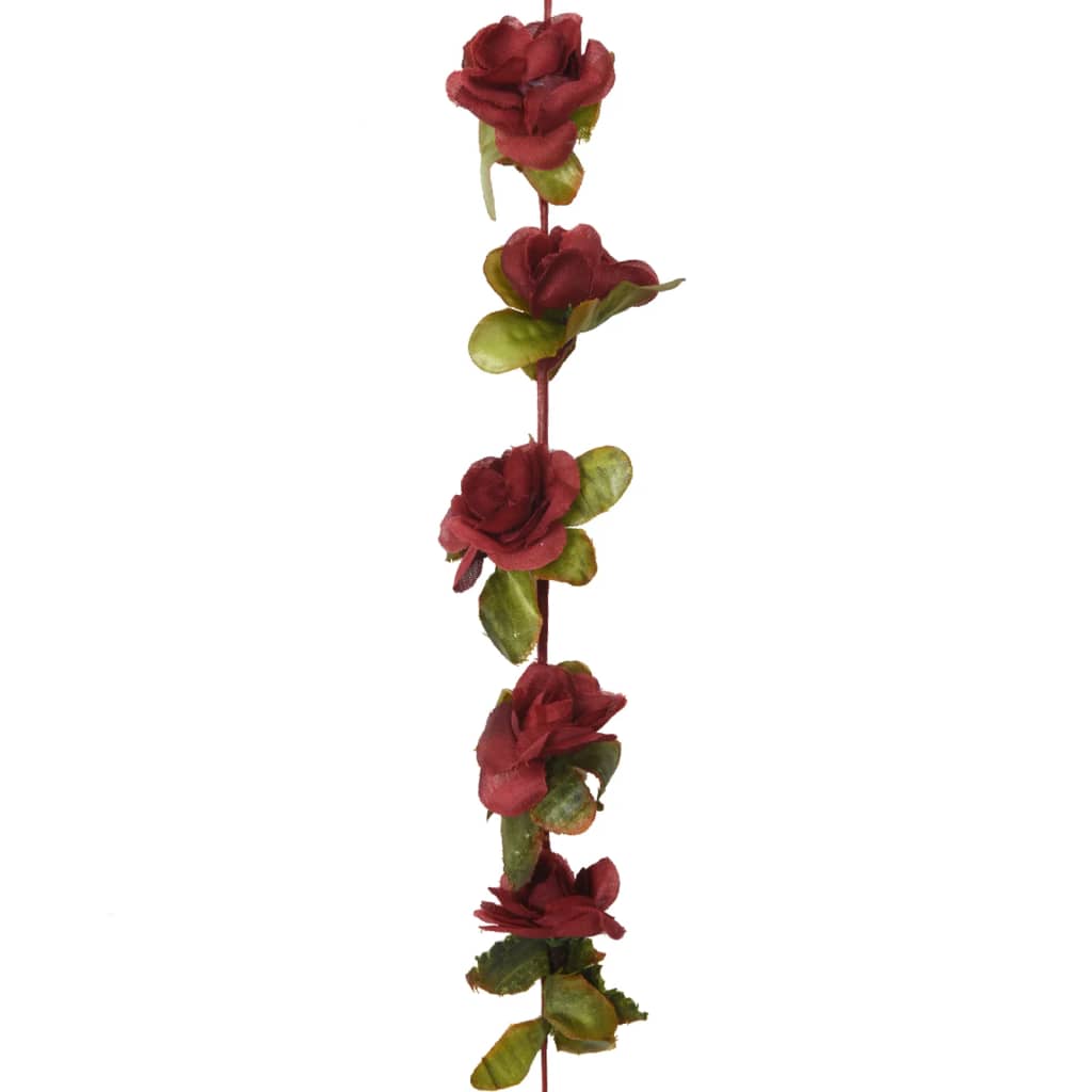 Artificial flower garlands 6 pcs. Wine red 250 cm