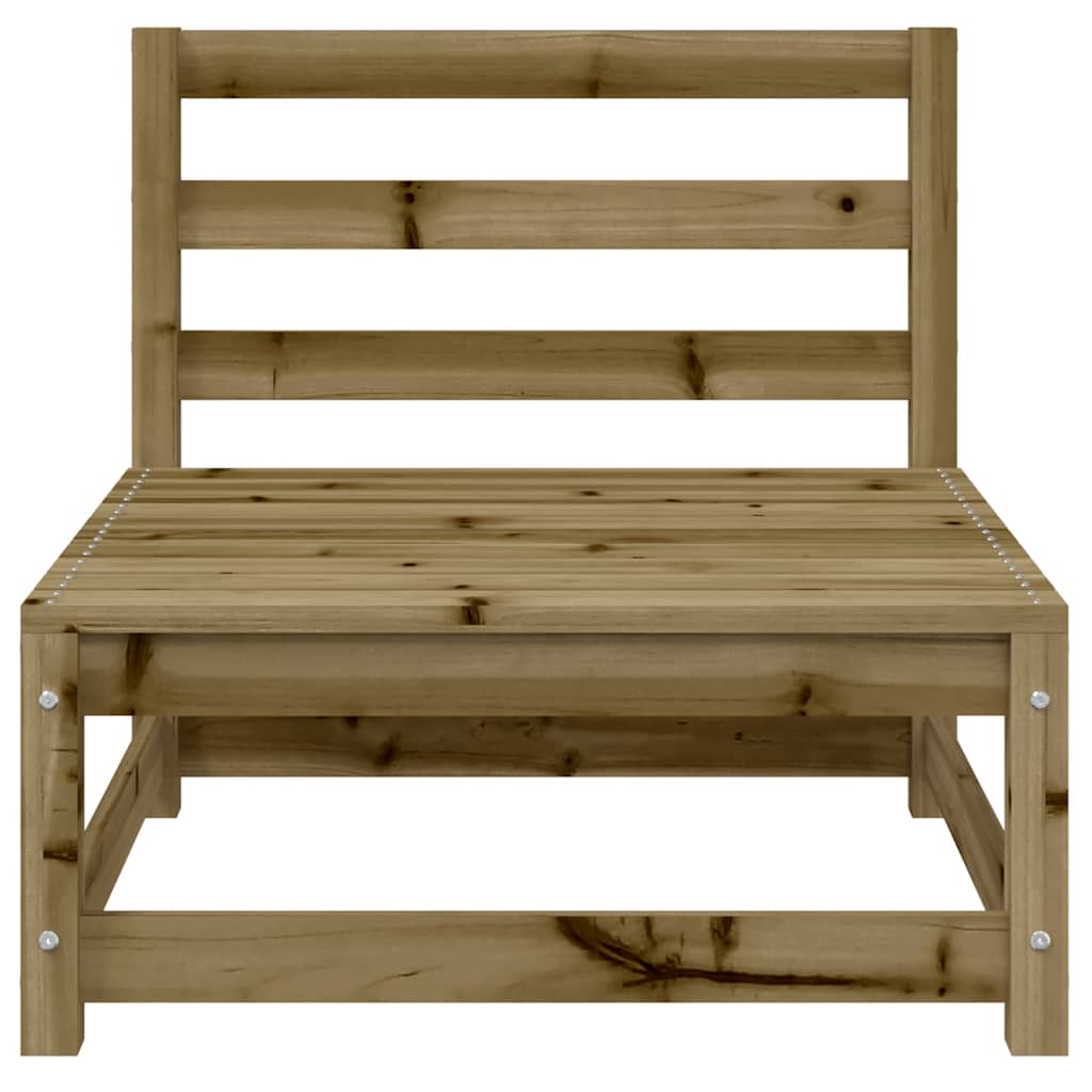 Garden sofa 2-seater impregnated pine wood