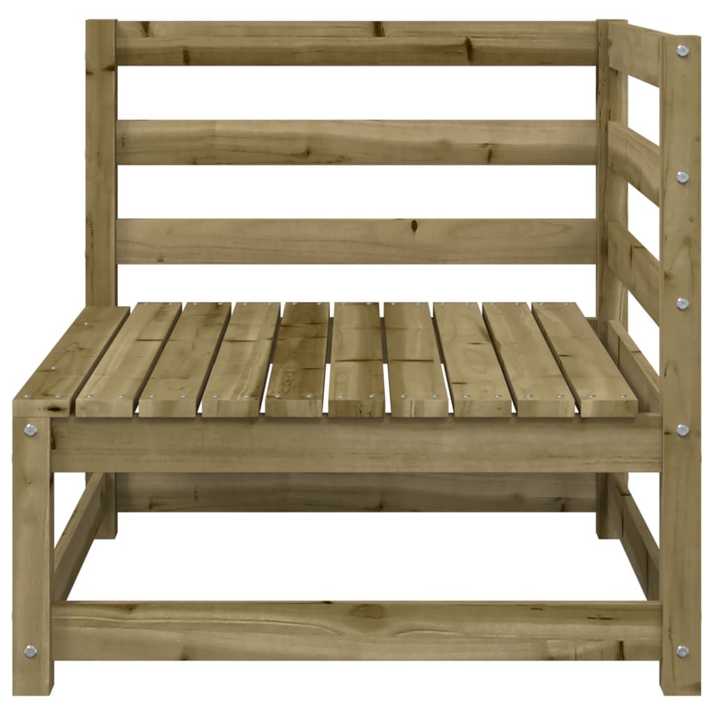 Garden sofa 2-seater impregnated pine wood