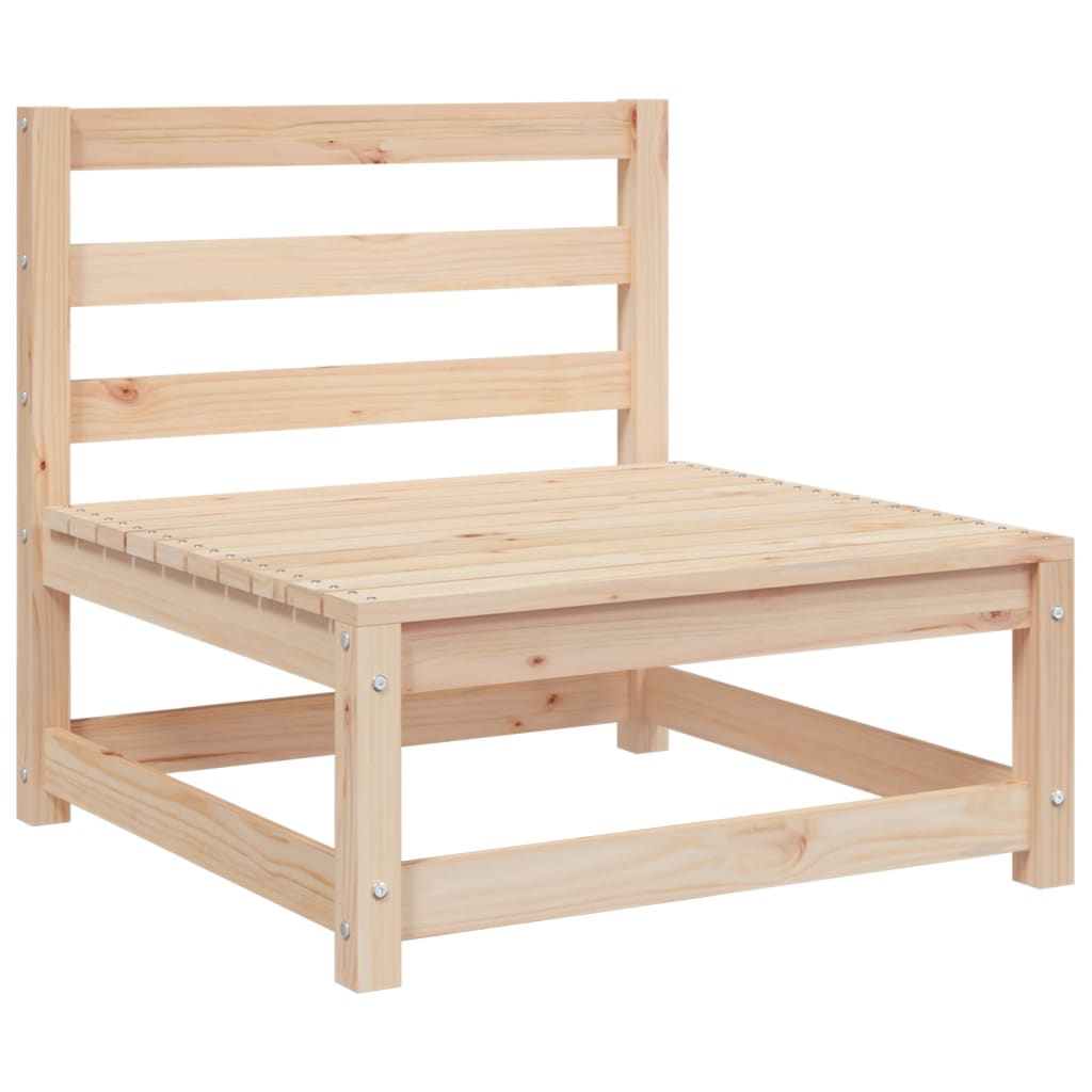Garden sofa 3-seater solid pine wood