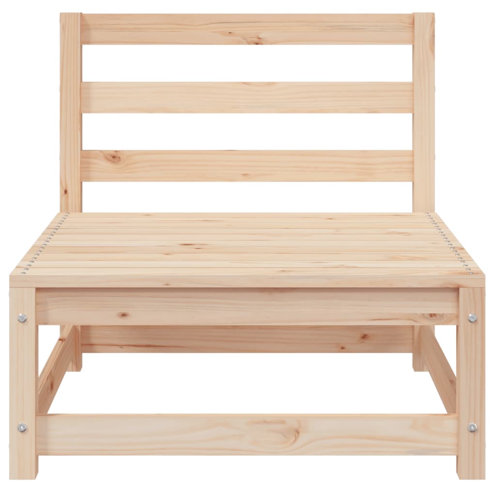 Garden sofa 3-seater solid pine wood