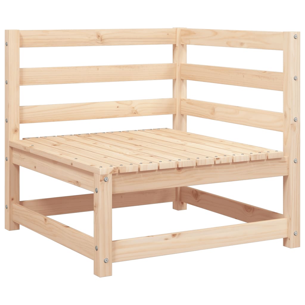 Garden sofa 3-seater solid pine wood