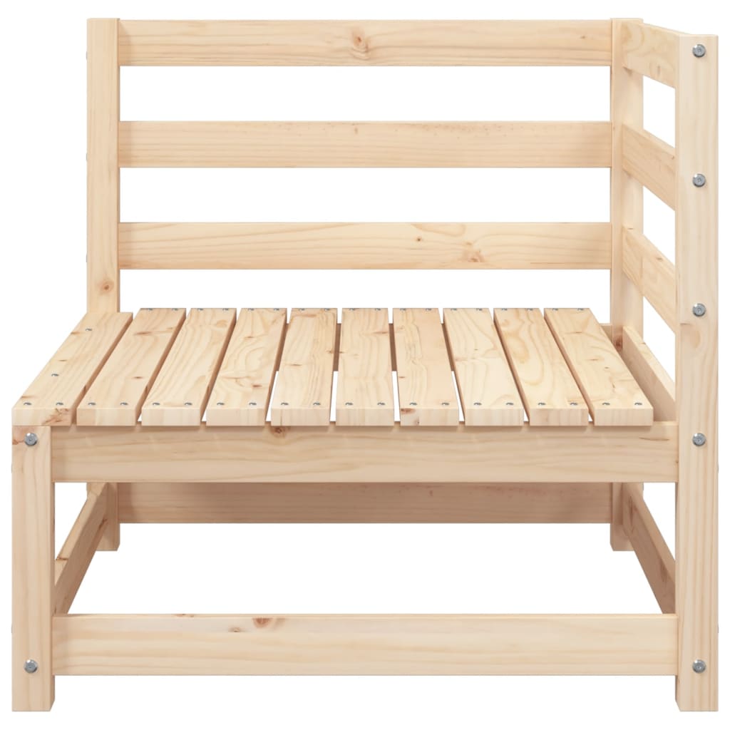 Garden sofa 3-seater solid pine wood