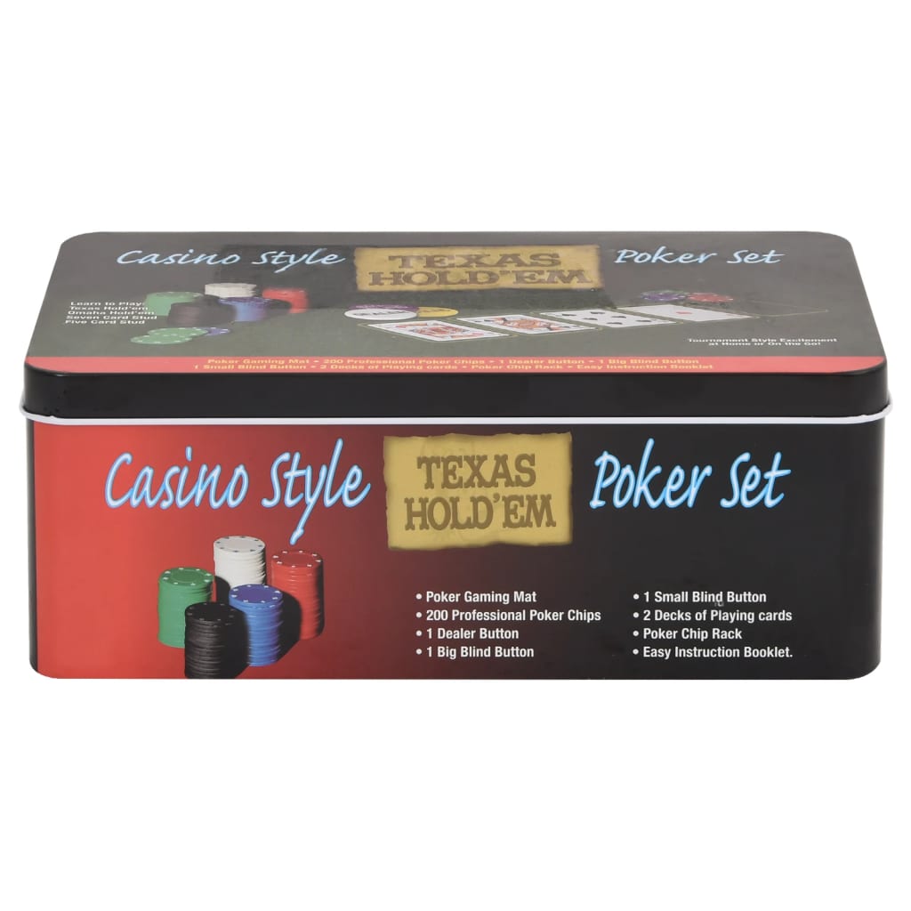 Poker chips set 200 pieces 4 g