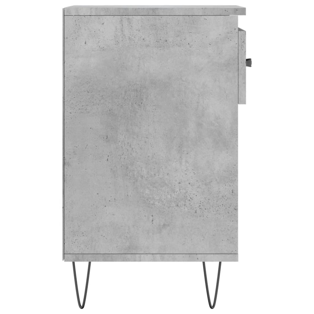 Shoe rack concrete gray 102x36x60 cm made of wood