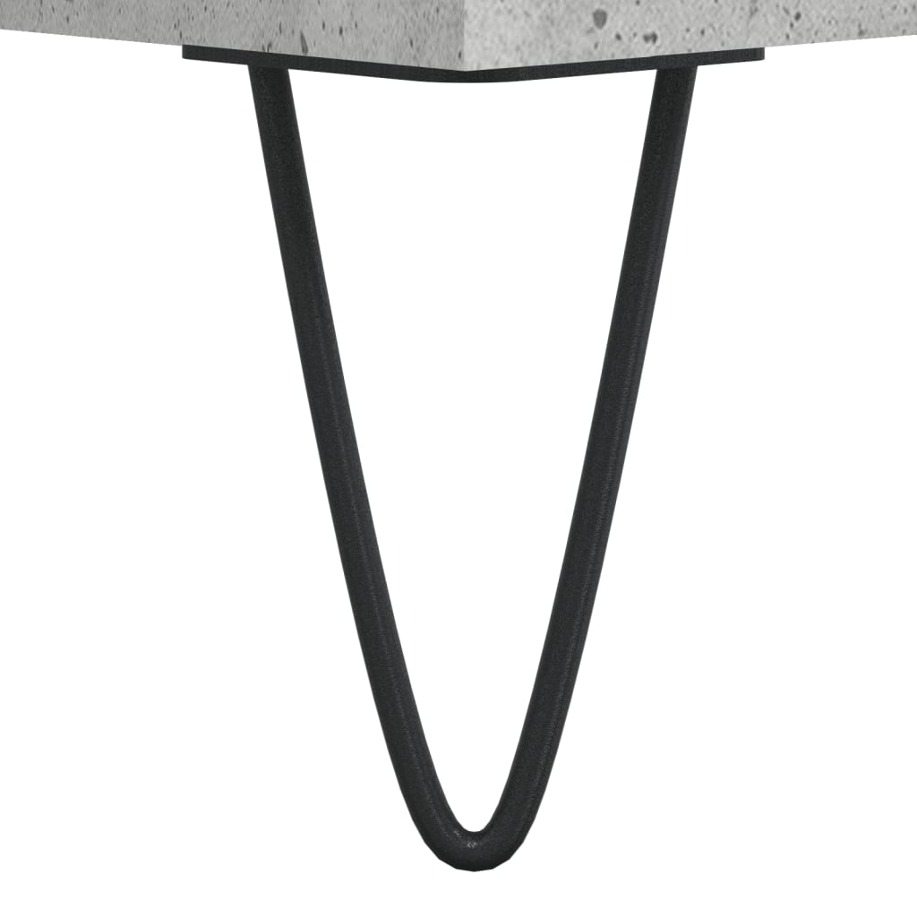 Shoe rack concrete gray 102x36x60 cm made of wood