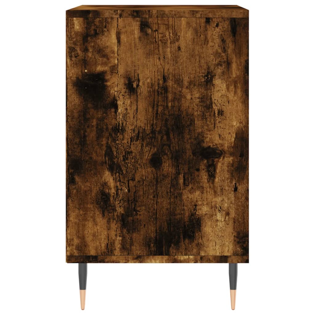 Étagère à chaussures chêne fumé 102x36x60 cm en bois