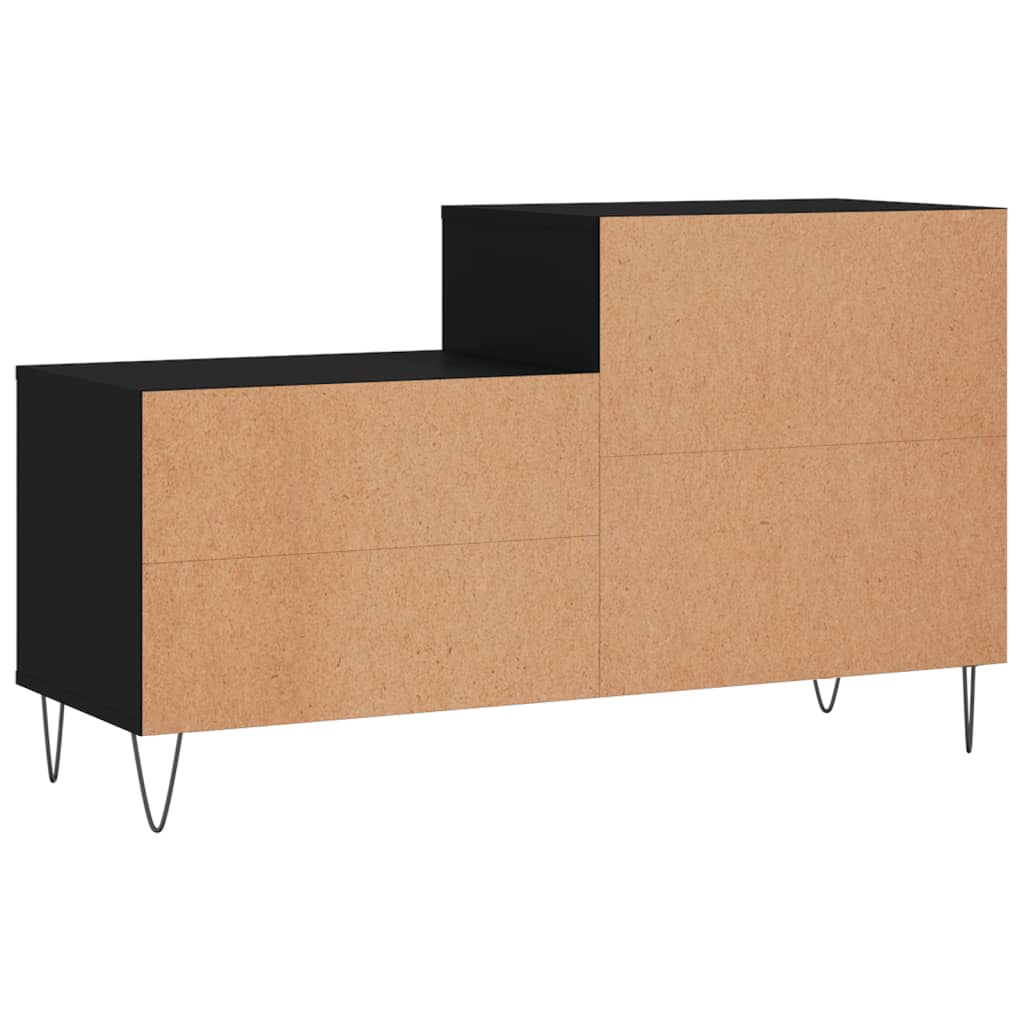 Étagère à chaussures noir 102x36x60 cm en bois