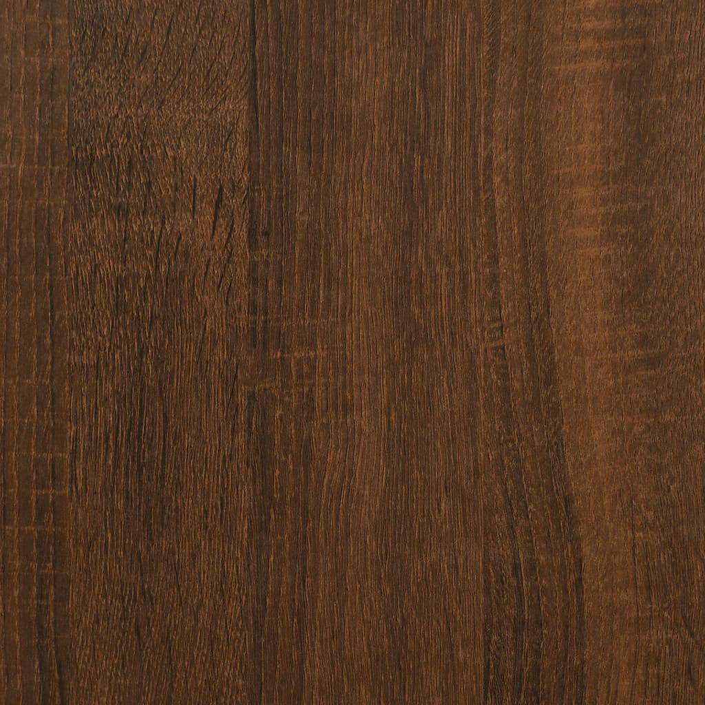 Étagère à chaussures aspect chêne marron 102x36x60 cm en bois