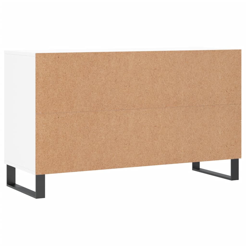 Étagère à chaussures blanc 102x36x60 cm en bois