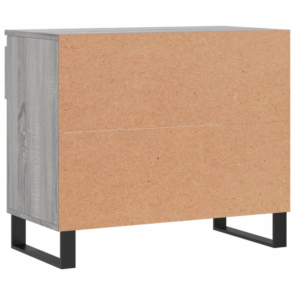 Étagère à chaussures gris Sonoma 70x36x60 cm en bois