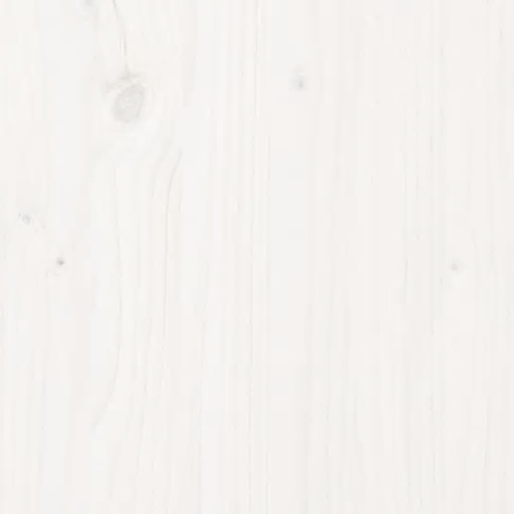 Children's bed white 70x140 cm solid pine wood
