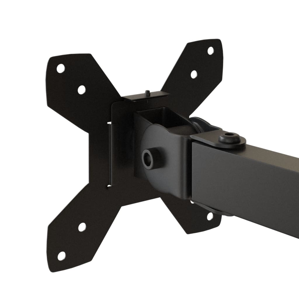 Table mount for 2 monitors black steel VESA 75/100 mm